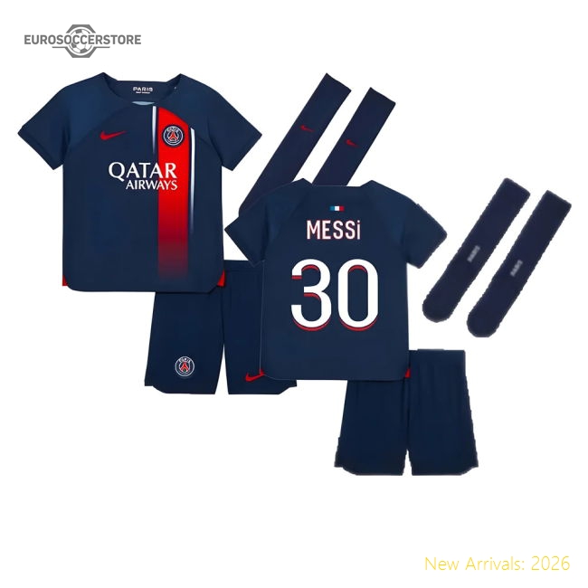 Premium-grade 2023-2024 Paris Sg Home Mini-kit (messi 30)