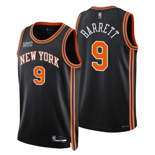 Black LAC York Knicks #9 Nike Fan Edition Jersey NBA Fan Apparel