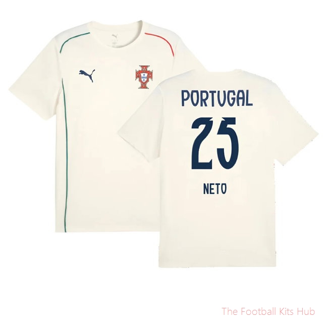2025-2026 Portugal Casuals Tee (Sugared Almond) (Neto 25)