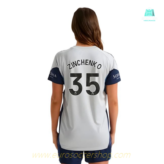 2025-2026 Arsenal Training Shirt (Grey Two) - Womens (Zinchenko 35)