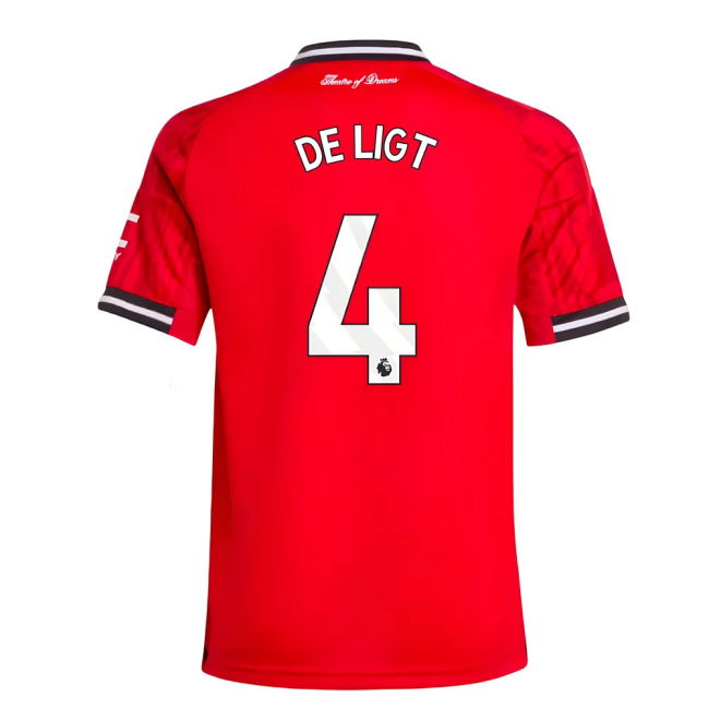 2025-2026 Man Utd Home Jersey (Kids) (De Ligt 4)