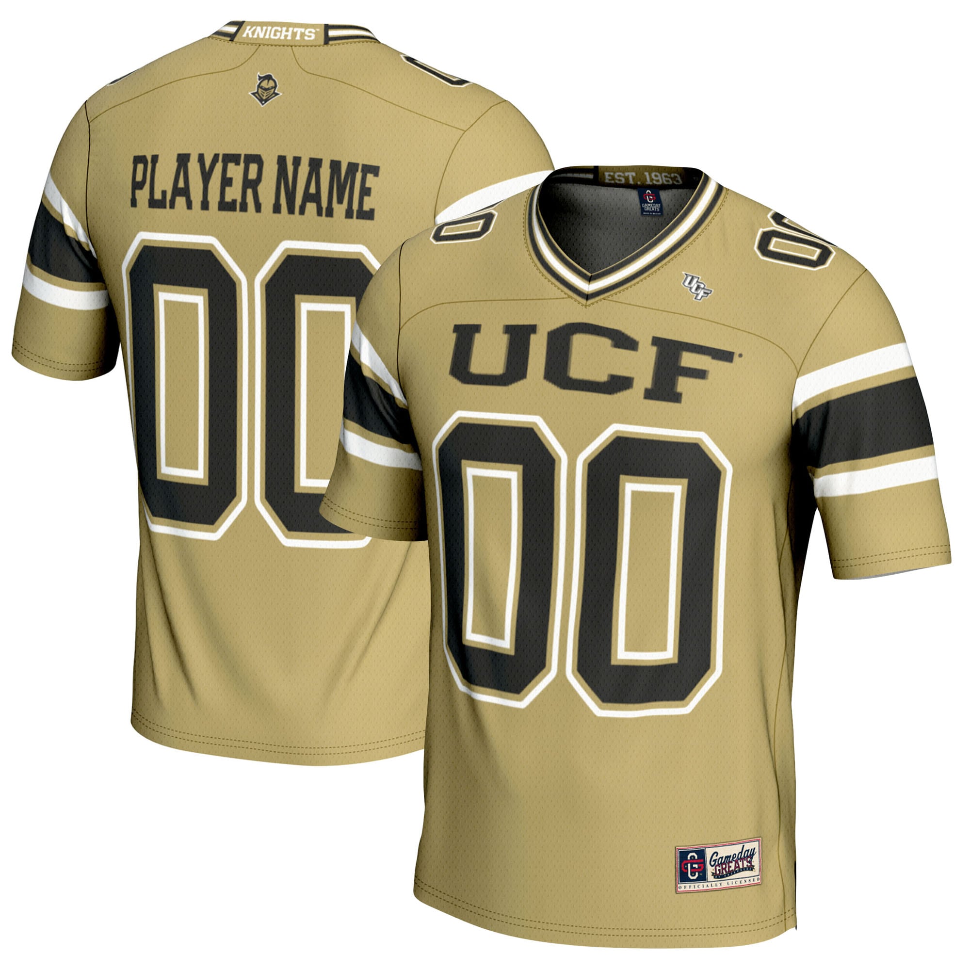 [NJP] UCF Knights GameDay Greats NIL Pick-A-Player Football Jersey - Gold