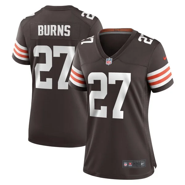 None Lorenzo Burns Game Jersey - Brown | NFL Player Jersey | NFL Footb