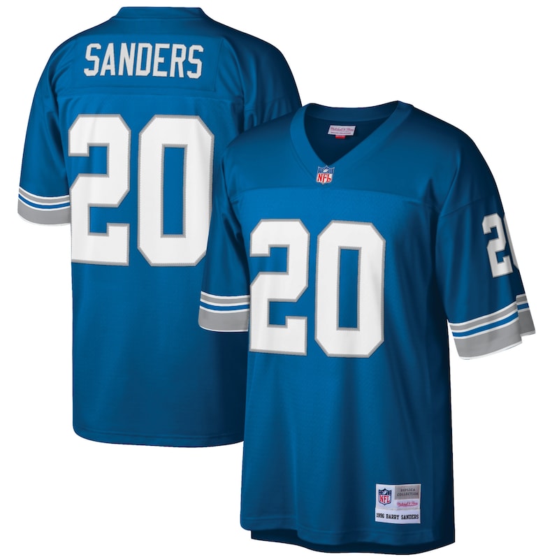 None Barry Sanders Team Captain DET Lions Pro-Level Jersey for NFL Fan