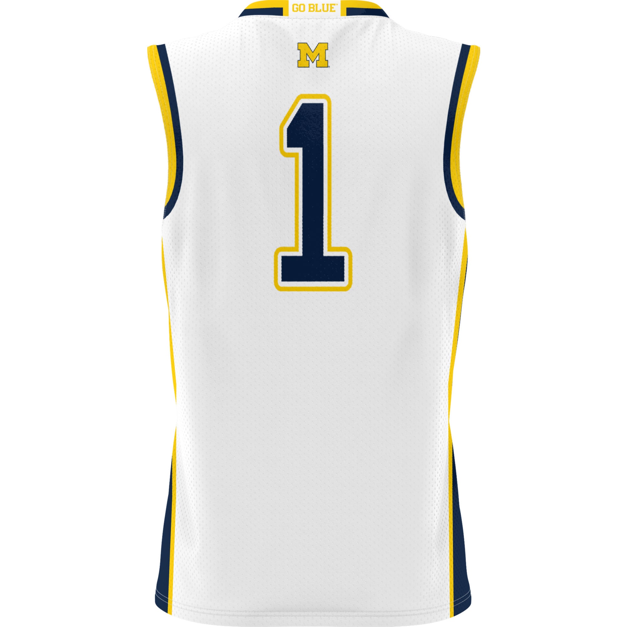 #1 Michigan Wolverines GameDay Greats Youth Lightweight Basketball Jersey - White