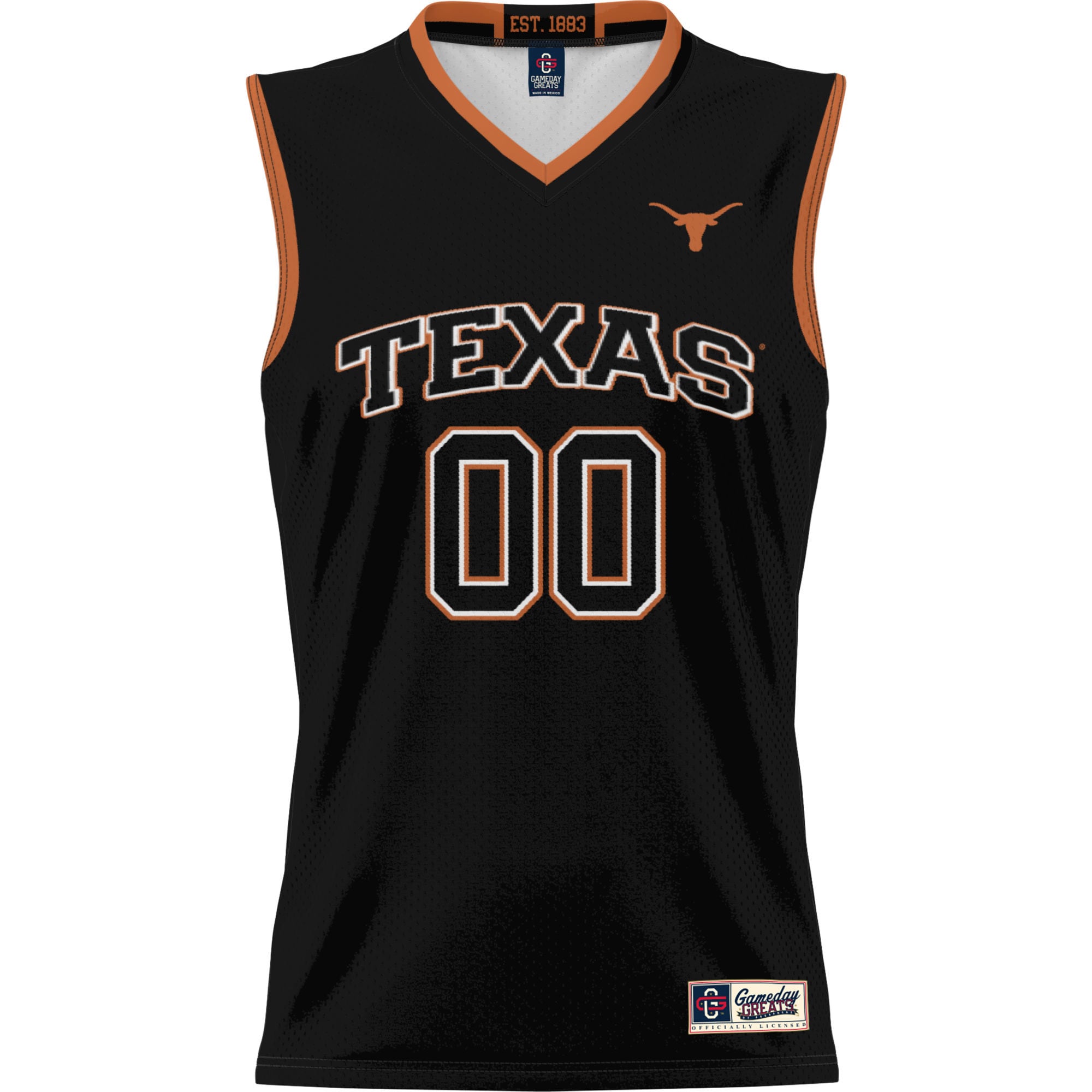 [DDG] Texas Longhorns GameDay Greats Unisex Lightweight NIL Pick-A-Player Women's Basketball Jersey - Black