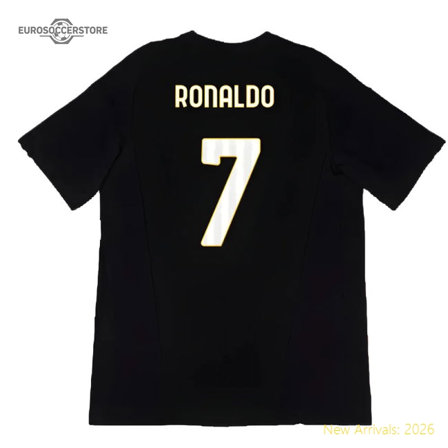 Superior 2023-2024 Old Lady Cotton Tee (black) (ronaldo 7)