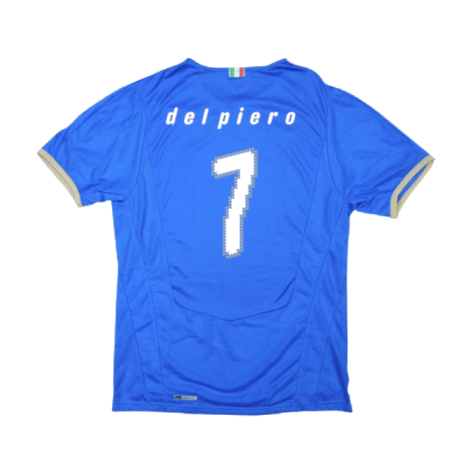 Del Piero 7 Pro Style Italy Home Pro Shirt 2008-2009