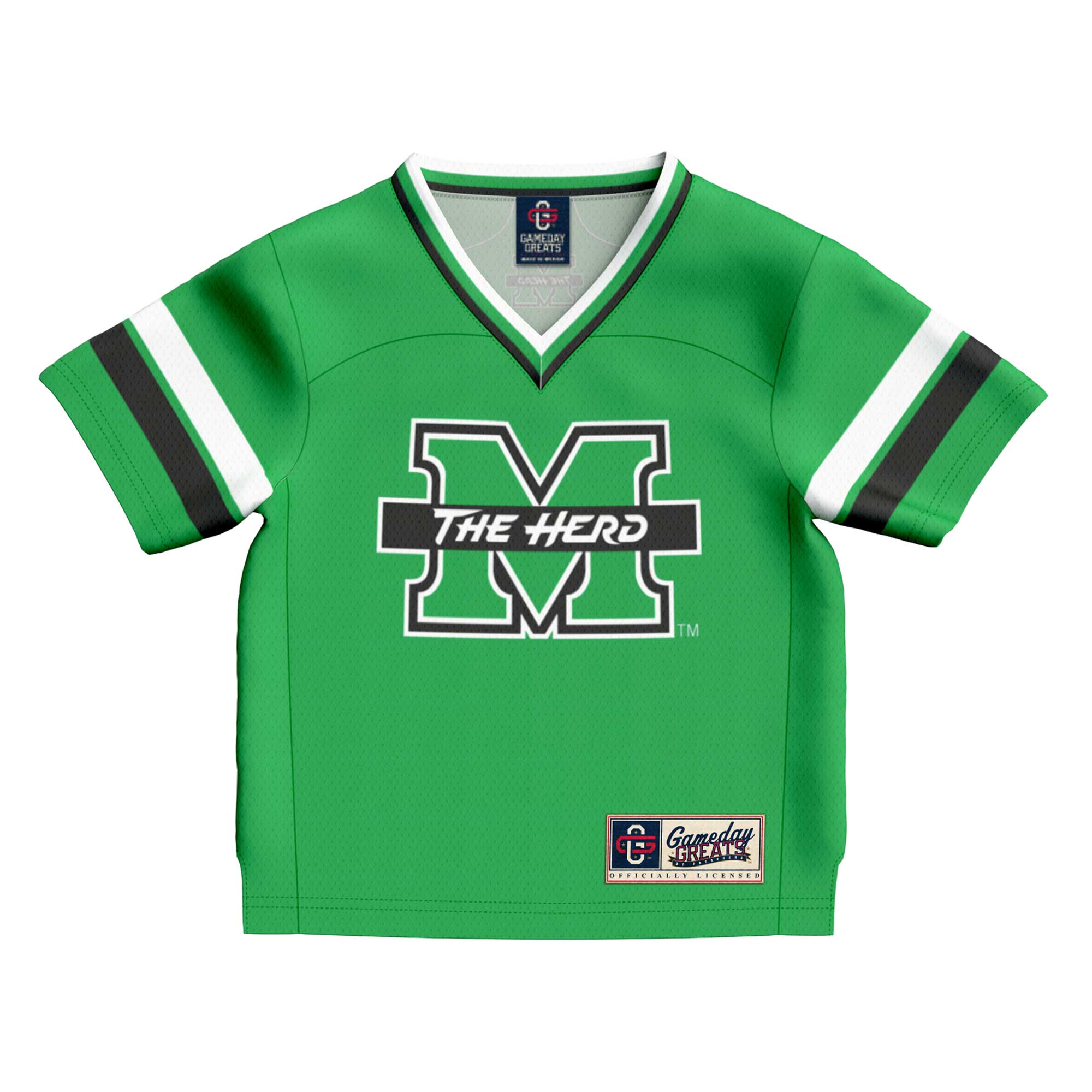 [Toddler] Marshall Thundering Herd #1 Football Jersey - Kelly Green | Stadium Series 2026/27
