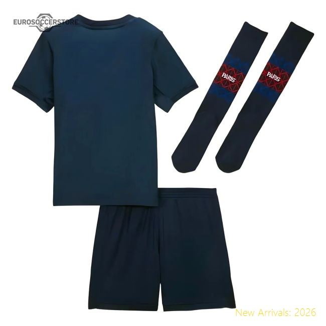 Supporter 2025-2026 Psg Home Little Kids Mini Kit (Mbappe 7)