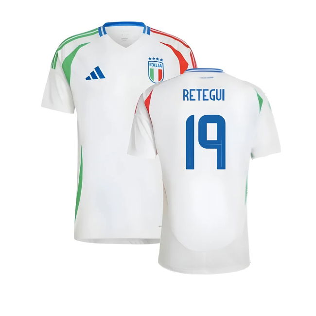 2024-2025 Italy Away Shirt (Retegui 19) Premium Netherlands
