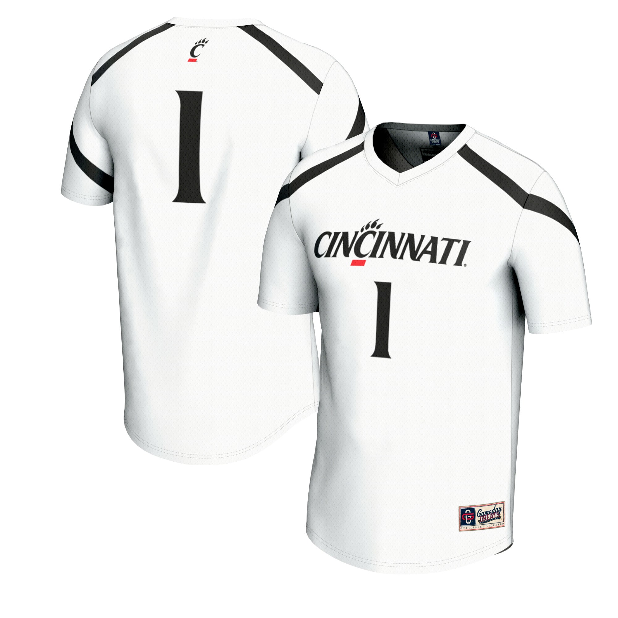 [NJP] Cincinnati Bearcats GameDay Greats Unisex Lacrosse Fashion Jersey - White