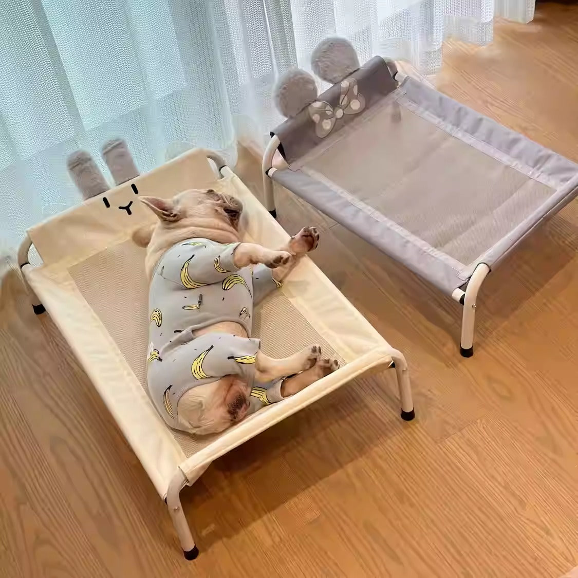 Outdoor-Adventure Ventura Frenchie Elevated Bed – Breathable Moisture...