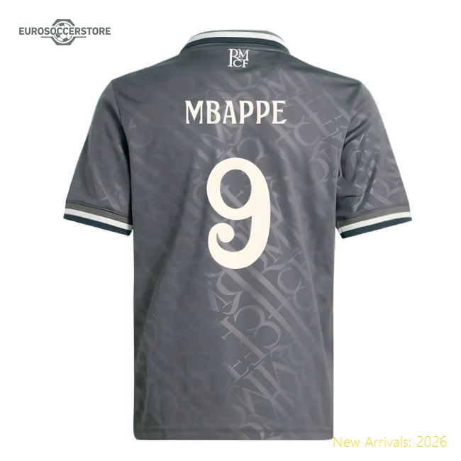 Real Madrid 2024-25 Third Fan Version For Kids (Mbappe Football Shirt