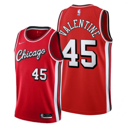 Chicago Chicago Bulls #45 Denzel Valentine Womens 2021-22 City Edition Red NBA Jersey Womens
