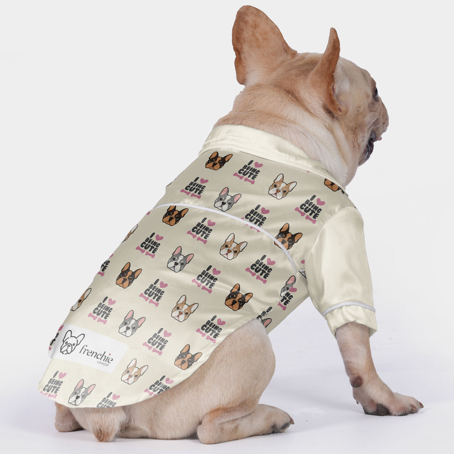 I Love Being Cute - Premium Pajamas For French Bulldog Paw Protection