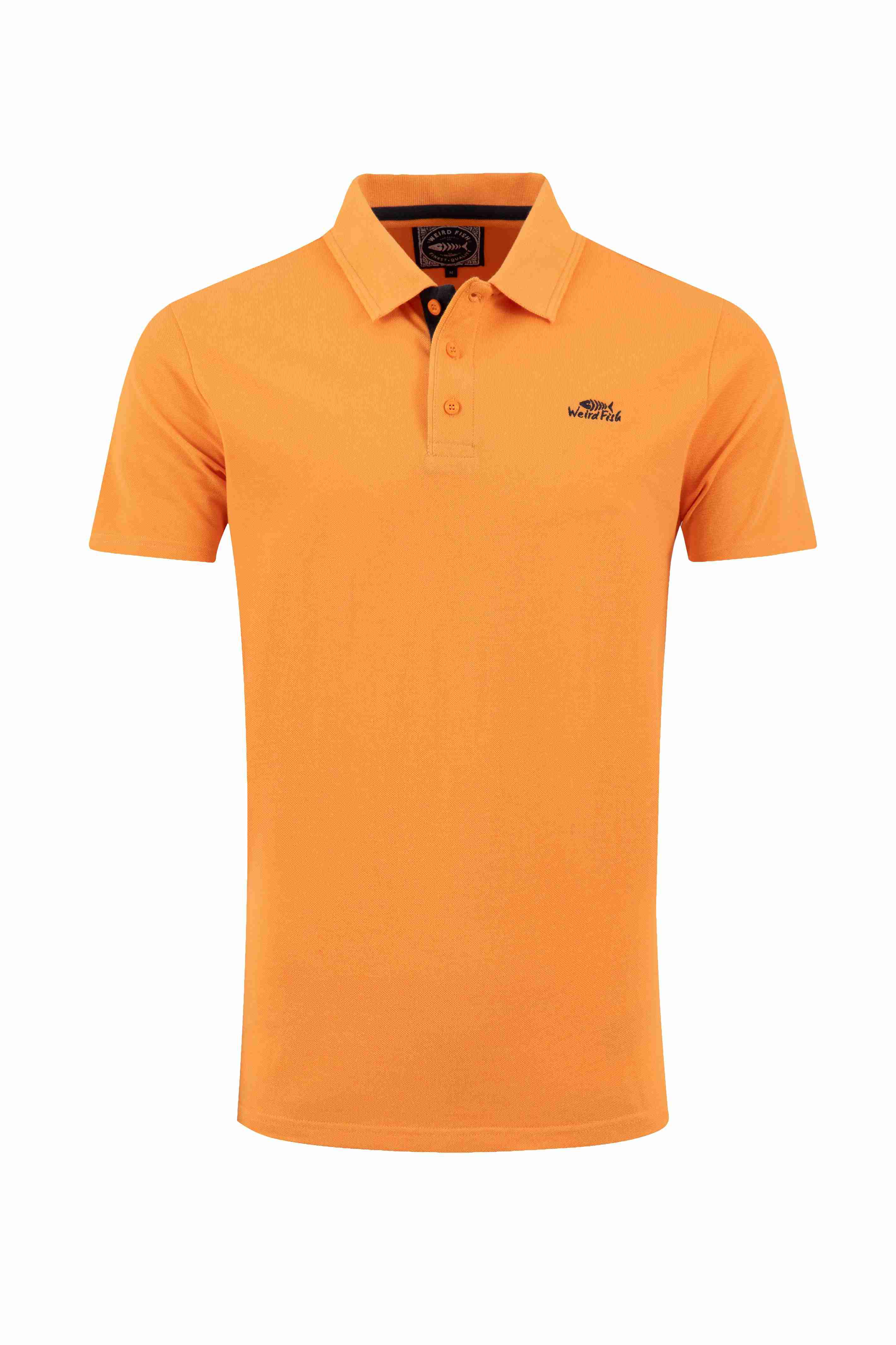 Miles Pique Polo Shirt Pumpkin