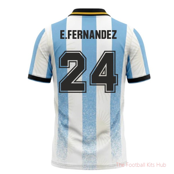 UMBRO Argentina World Cup 26 Football Shirt (E.Fernandez 24)