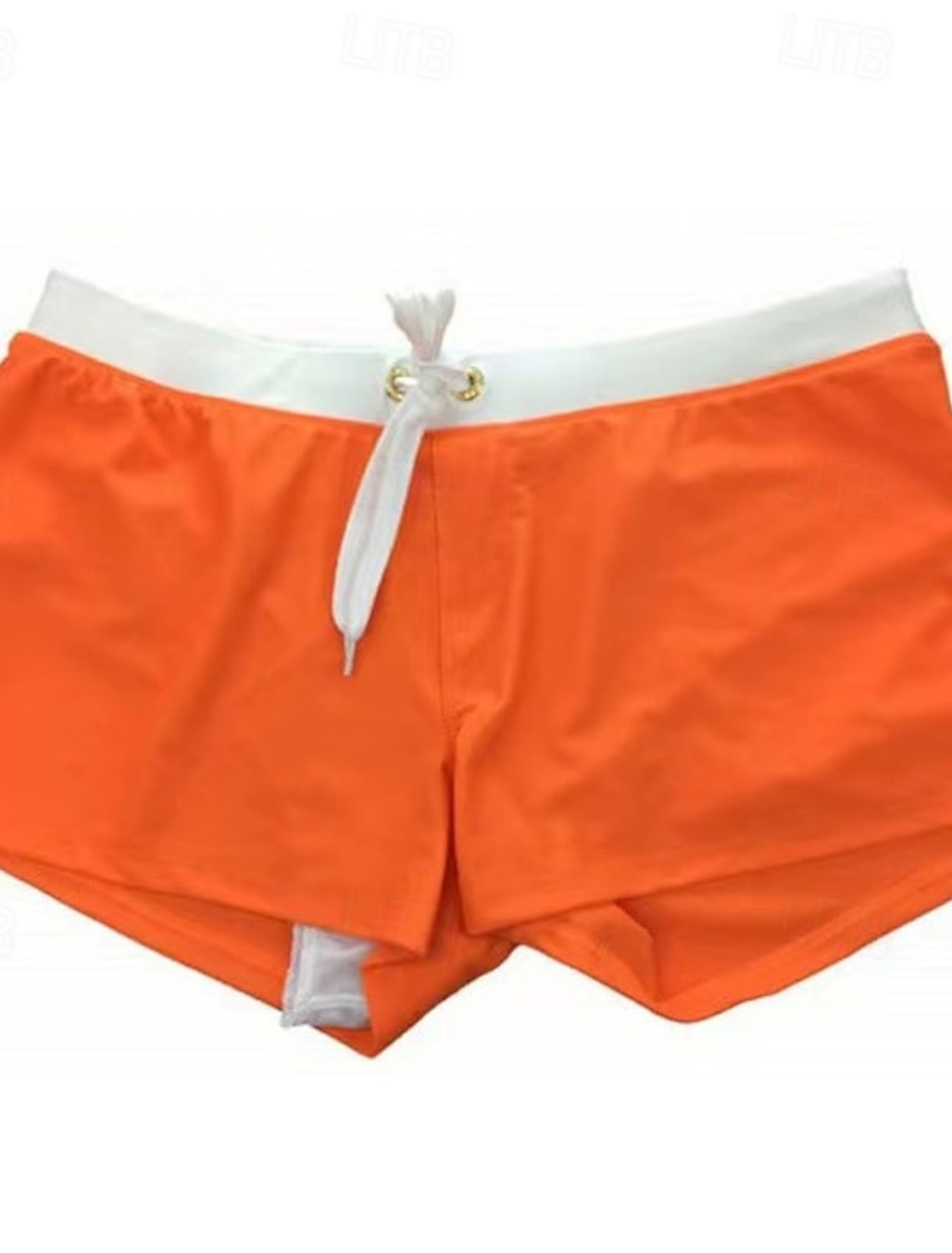 Men's Swim Thong Underwear Swim Briefs Solid Colored Drawstring Stretchy Breathable Bottoms Surfing Bikini Diving Summer