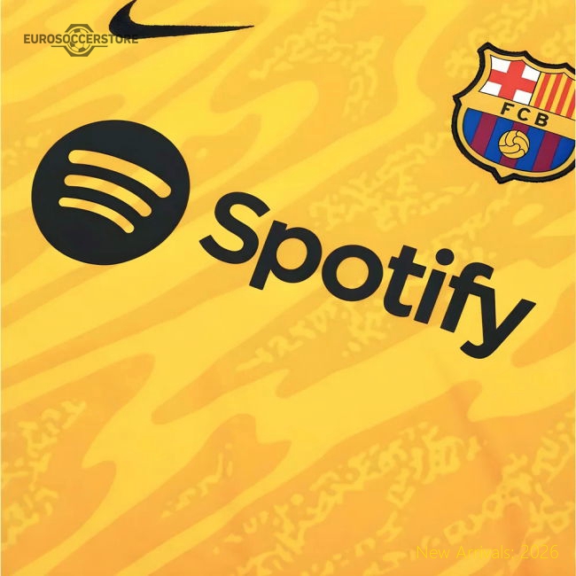 2024-2025 Barcelona Away Jersey Goalkeeper Shirt (Yellow)