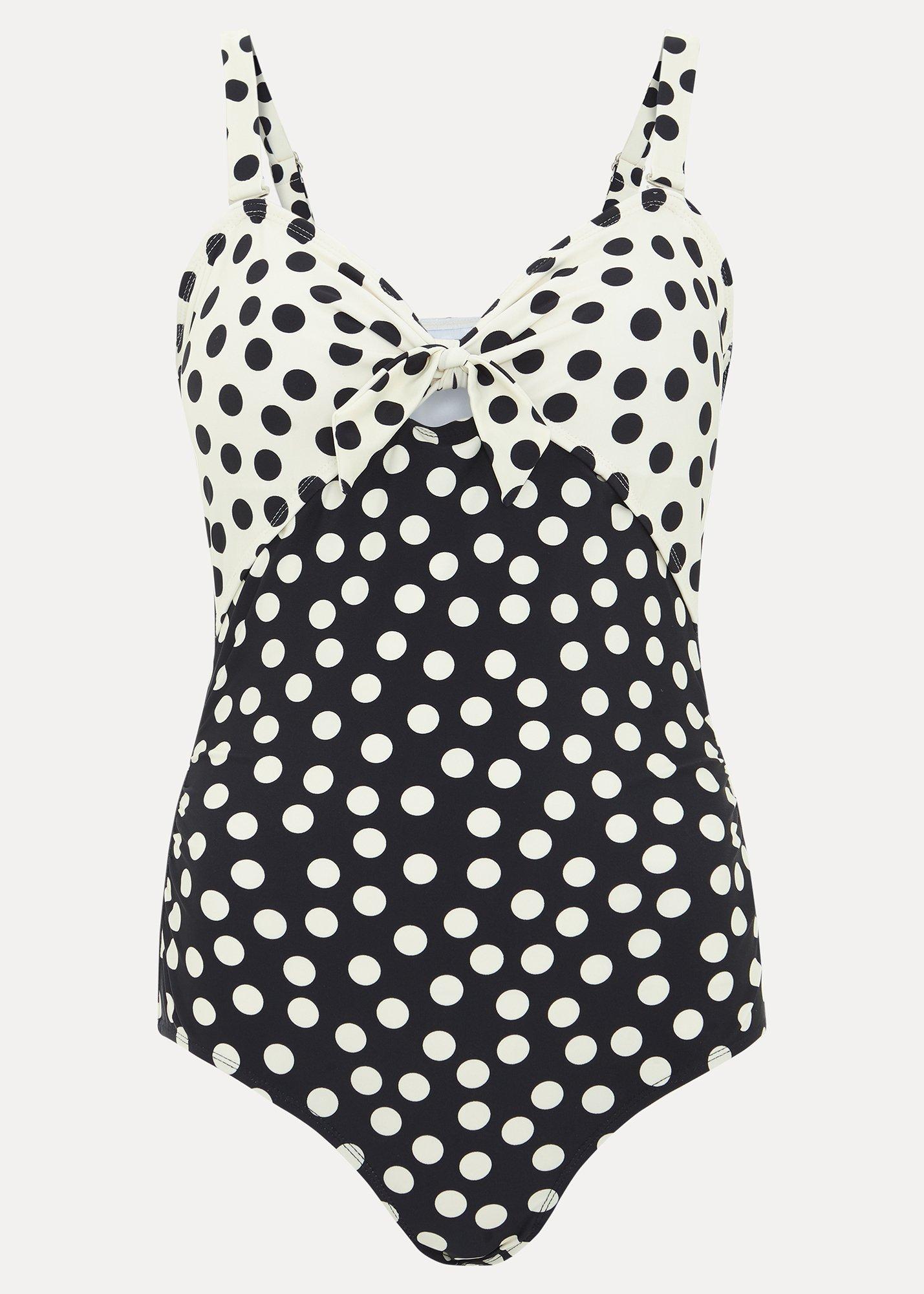 Polka Dot Print Swimsuit