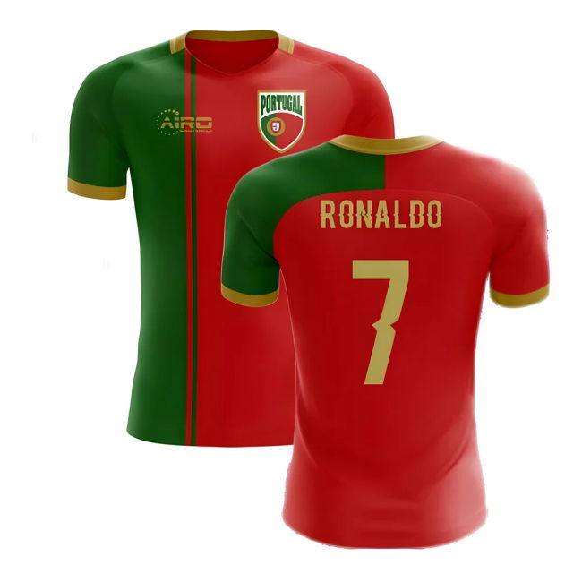 Ronaldo 7 Portugal National Team Replica Jersey - Kids Version