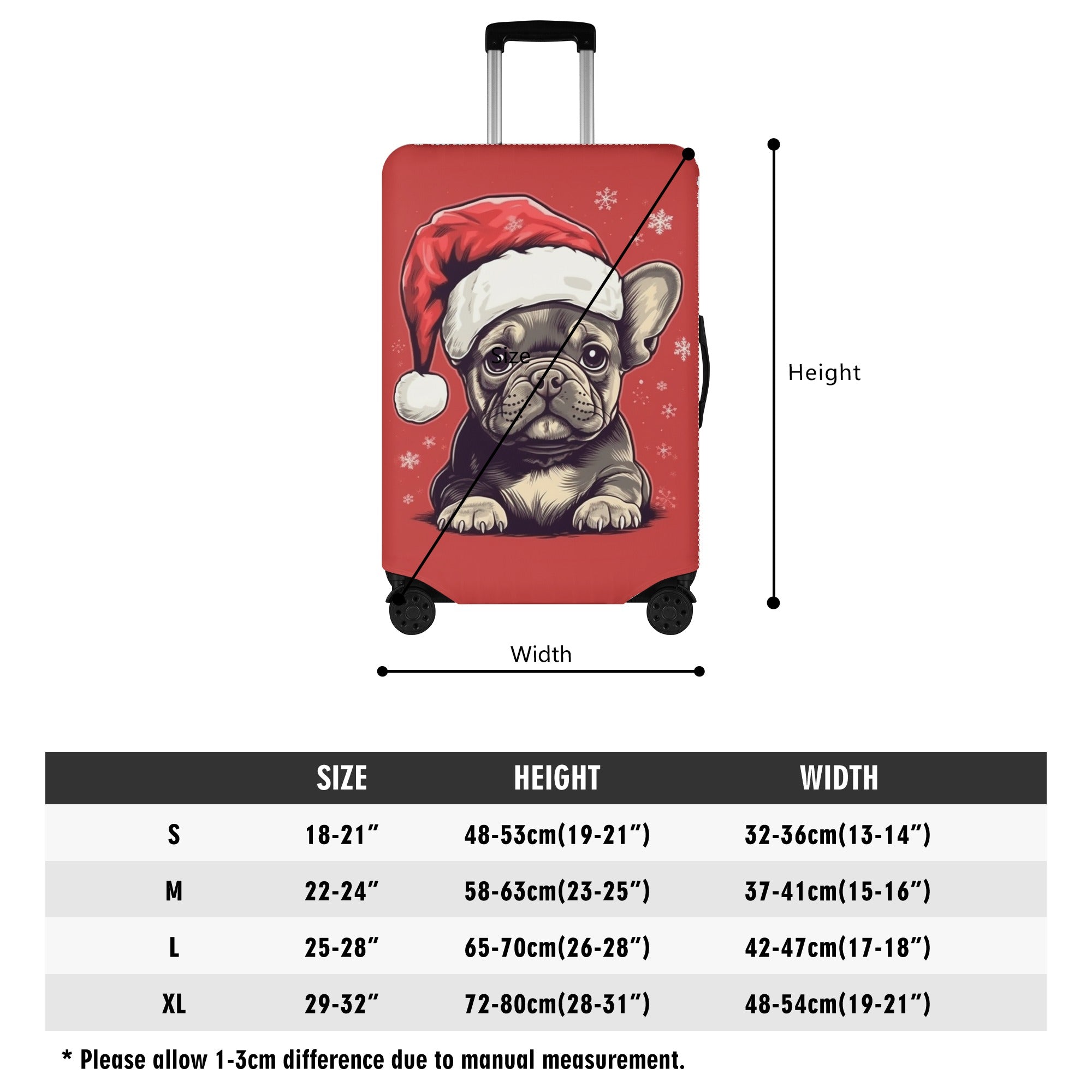 Duke - Frenchie Luggage Cover For Frenchie Pups | Comfort Fit