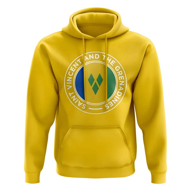 Pro-Grade Saint Vincent And The Grenadines Football Badge Hoodie