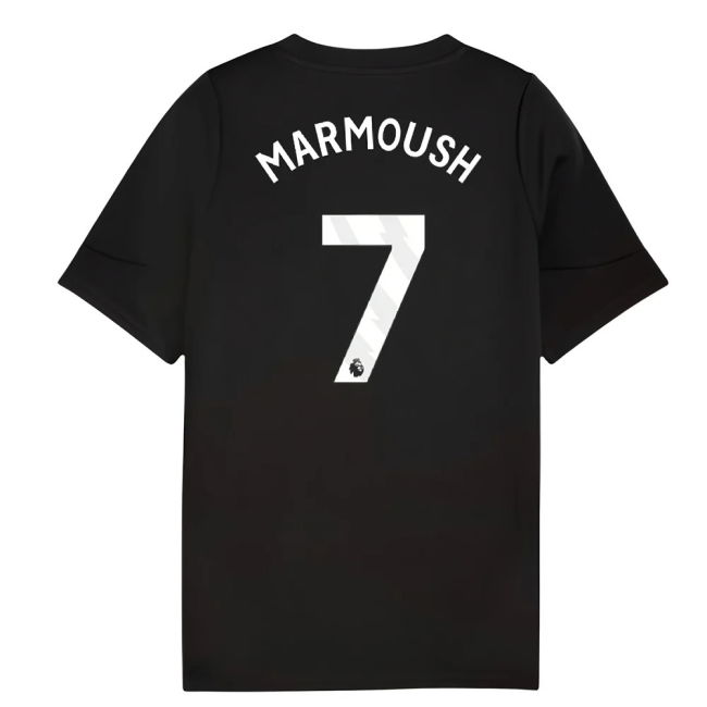 retro 2025-2026 Man City Training Jersey (Black) - Kids (Marmoush 7)