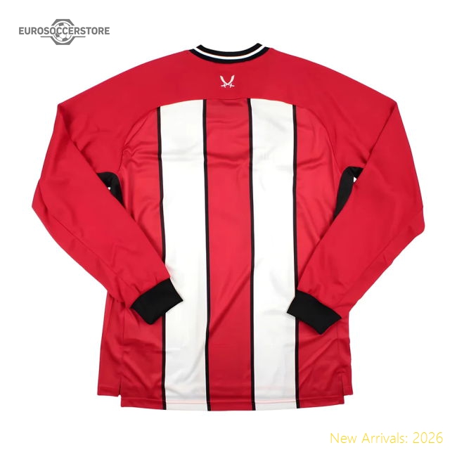 Sheffield United Home Long Sleeve Kit 2023-2024 Match Day Jersey