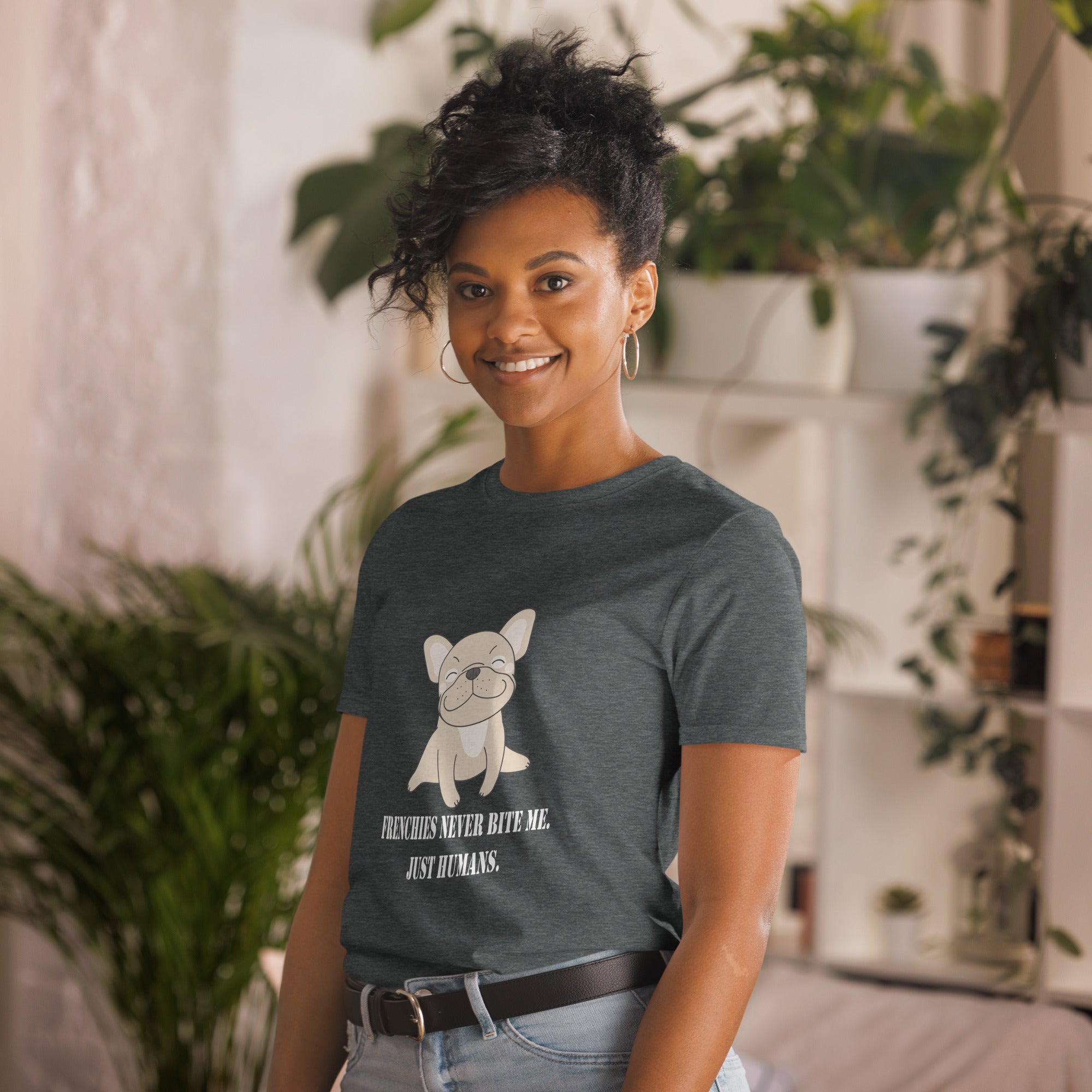 - French Bulldog Themed Unisex T-shirt For Frenchie Fans | Unique Design