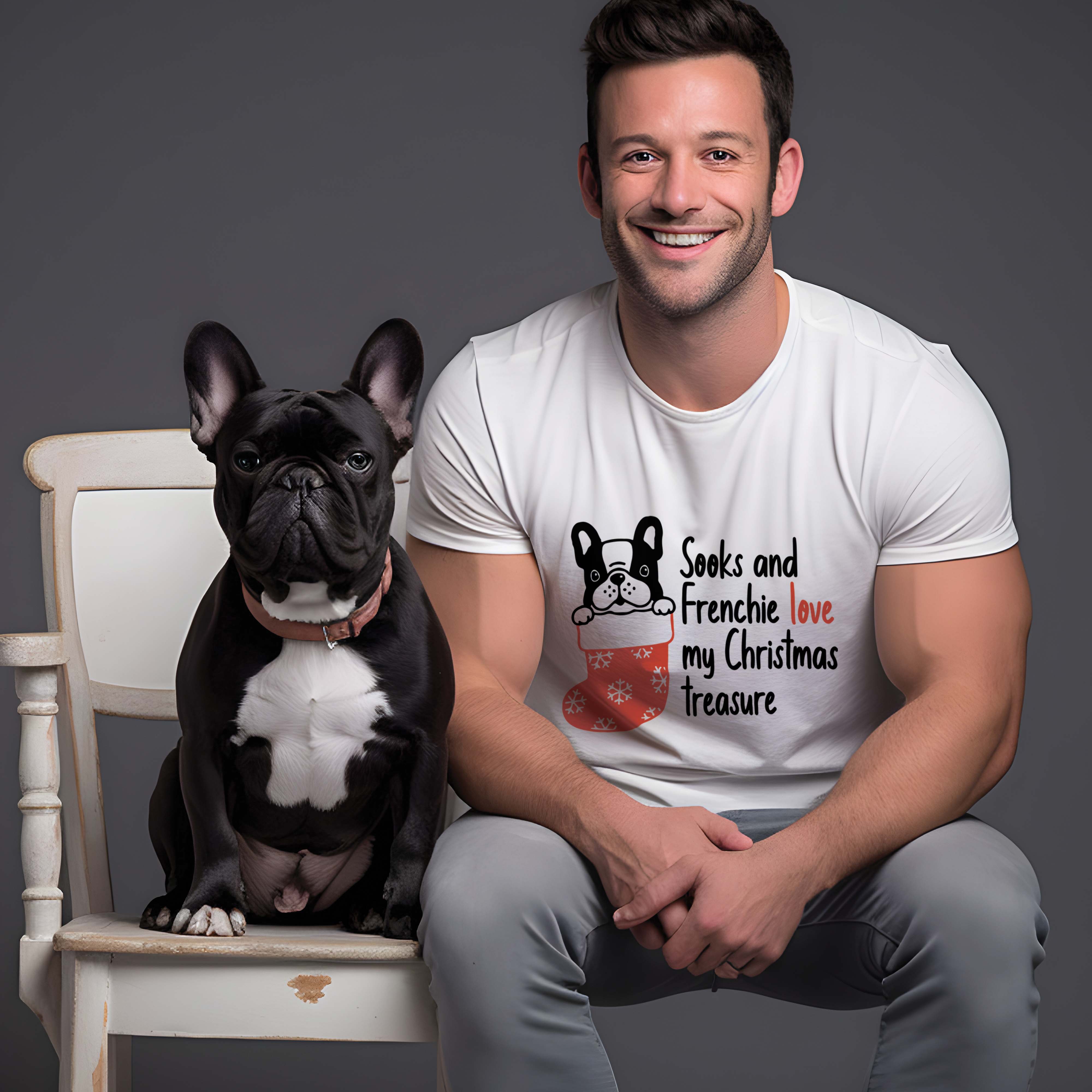 Frenchie Ans Socks - Stylish Unisex T-shirt Everyday Use | Comfy Fit