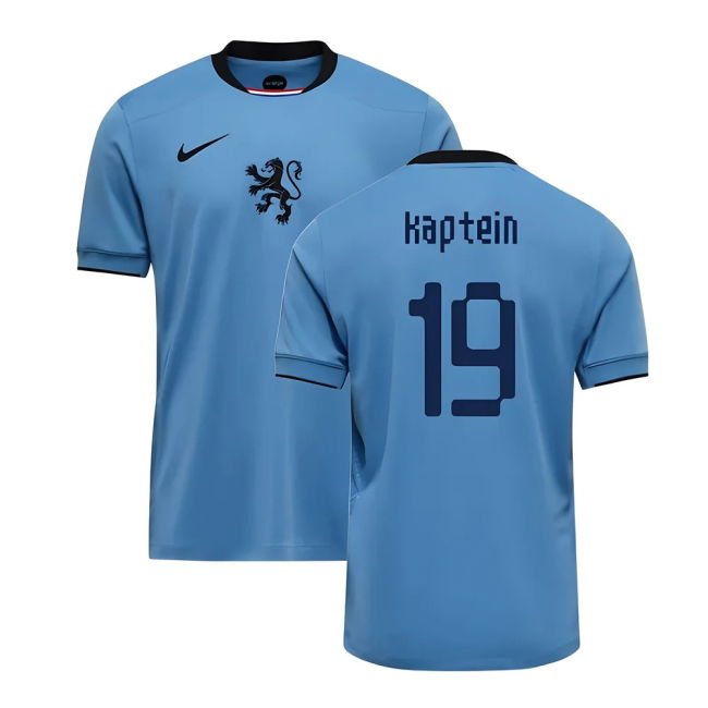 2025-2026 Netherlands Womens Team Away Shirt (Kids) (Kaptein 19)
