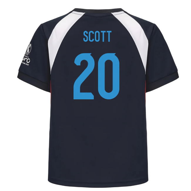 2025 England WEC Poly T-Shirt (Navy) - Kids (SCOTT 20)