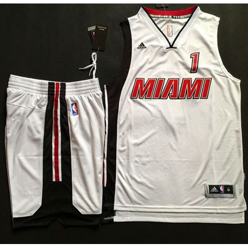 Celtics White Miami Heat #1 Jersey - Reasonably Priced Game Day Wear