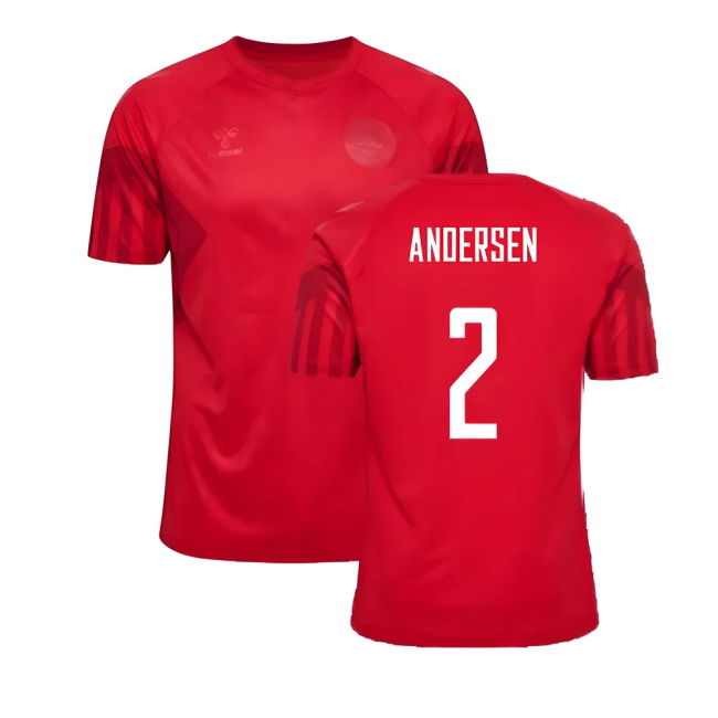 Andersen 2 Updated Lightweight Denmark Home Match Shirt