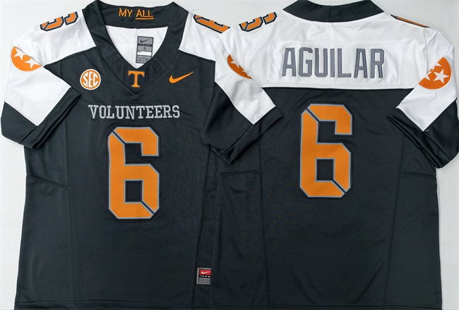 Men's None White 2025 team authorized Joey Aguilar #6 high quality