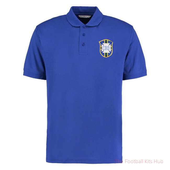 Brazil National Team Embroidered Polo Shirt (Royal Blue)