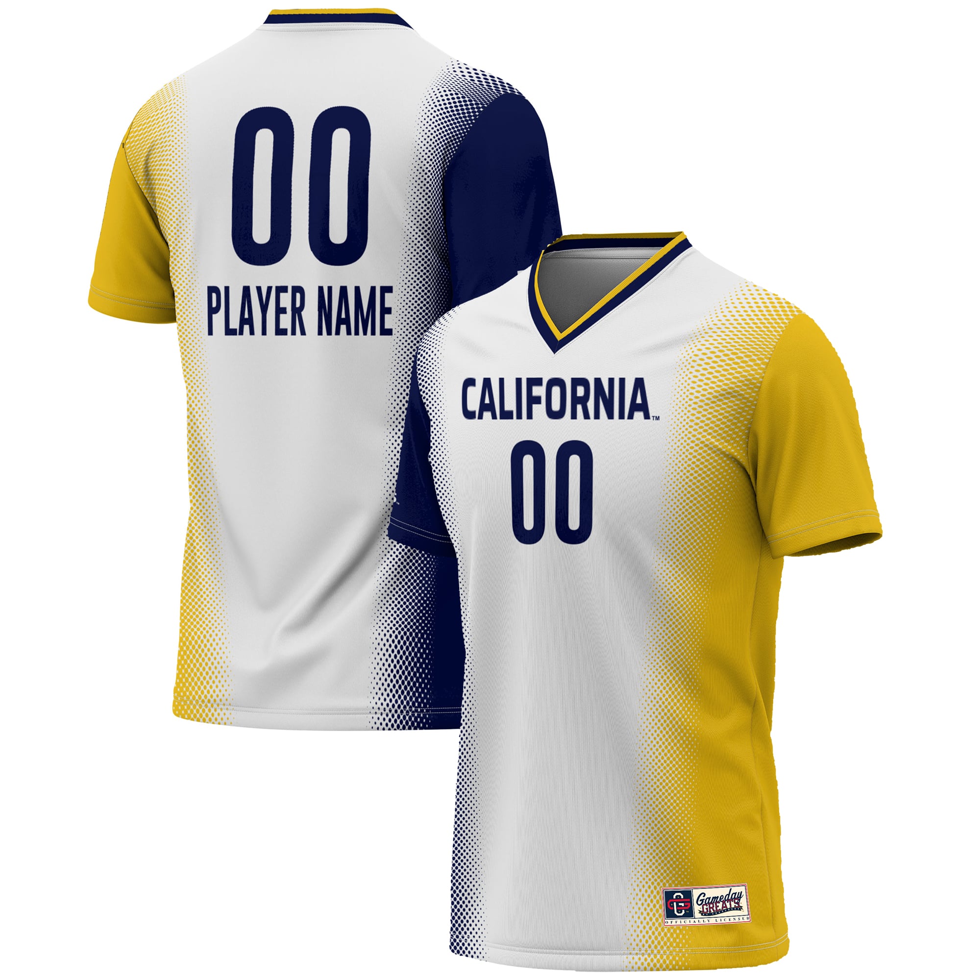 Cal Bears GameDay Greats Unisex NIL Pick-A-Player Lightweight Women's Soccer Jersey - White