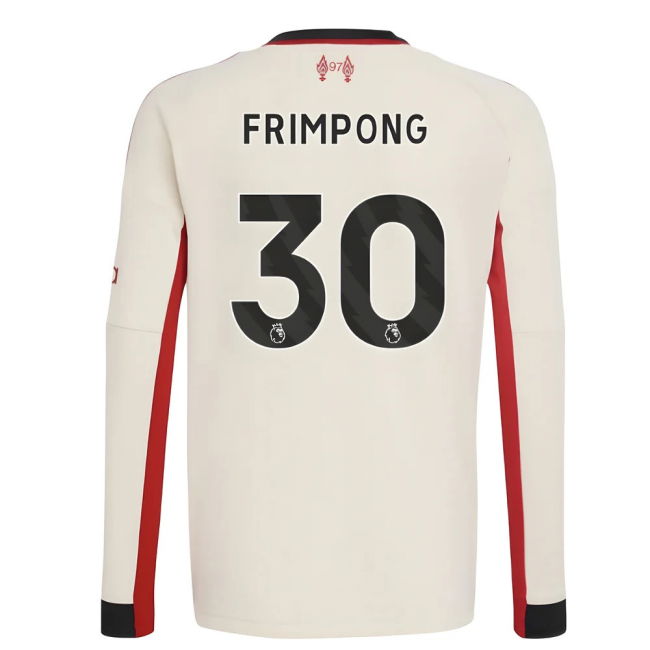 Liverpool 2025-20 Away Football Shirt Frimpong (30) L M S Kids