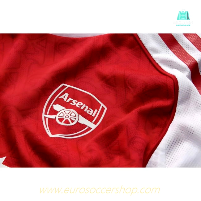 2025-2026 Arsenal Authentic Long Sleeve Home Shirt