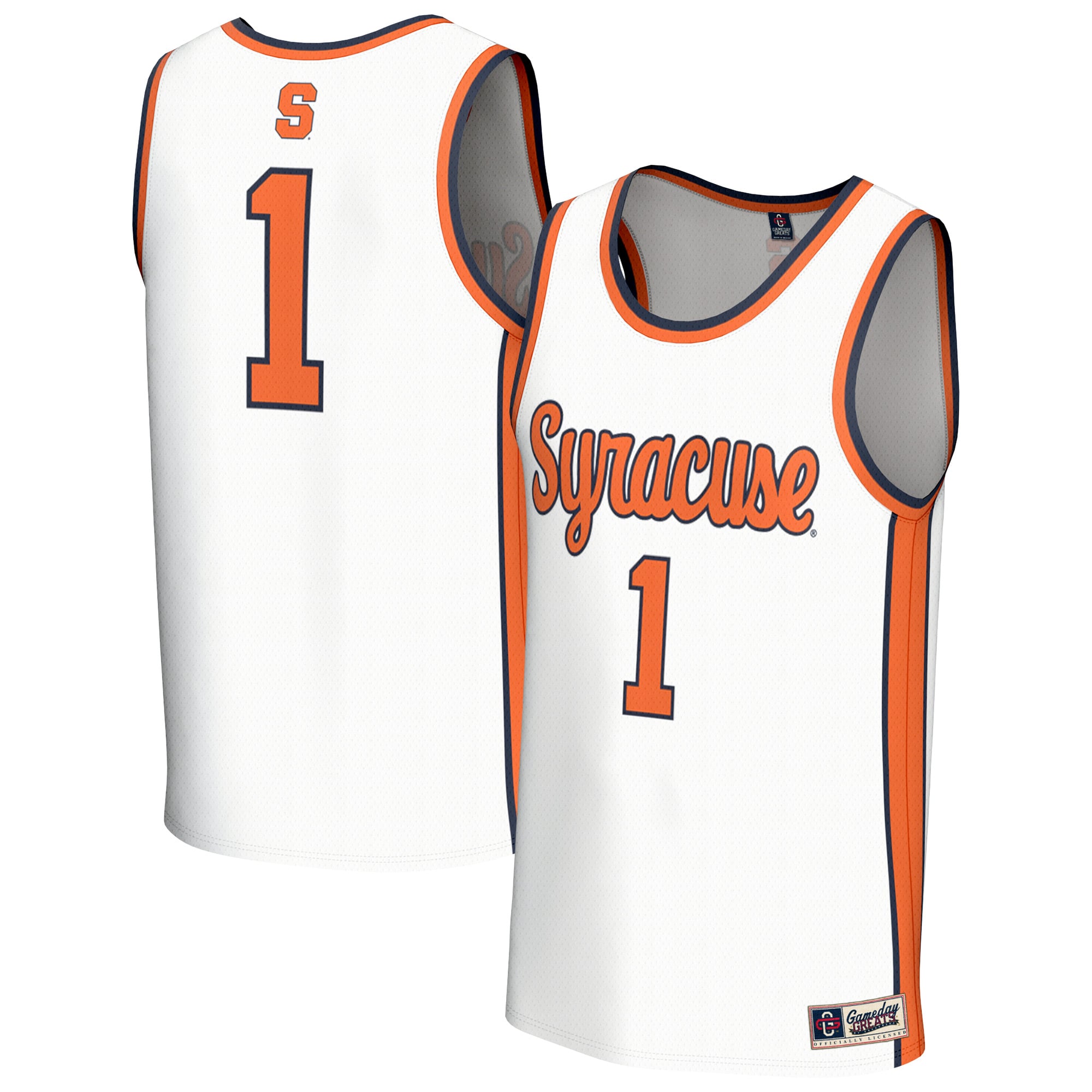 Syracuse Orange GameDay Greats Youth Lightweight Collegiate Basketball Fashion Jersey - White