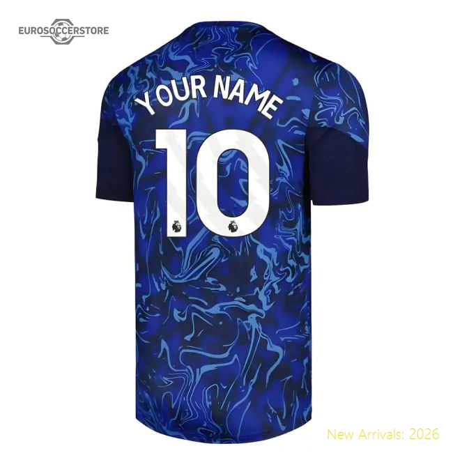 Premium 2025-2026 Everton Pre Match Short Sleeve Tee (blue) (your