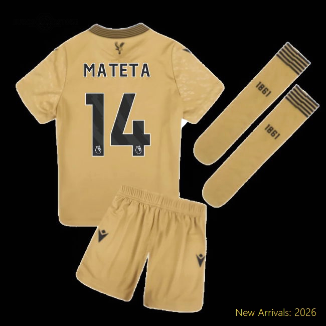 Non-toxic Kids Football Team Mateta Jersey 2025-2026 Breathable