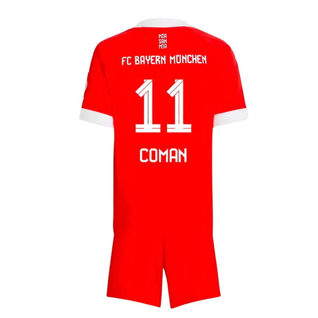 2025-2026 Bayern Home Soccer Jersey (Coman 11) | Player Issue