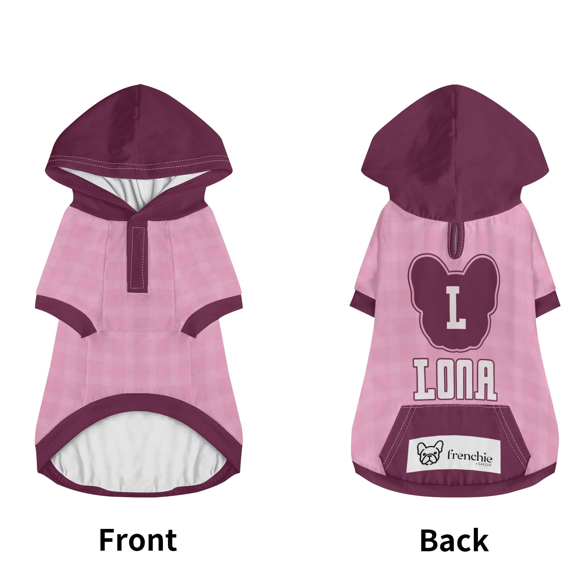 French Bulldog Custom French Bulldog Hoodies With Your Frenchie's Name