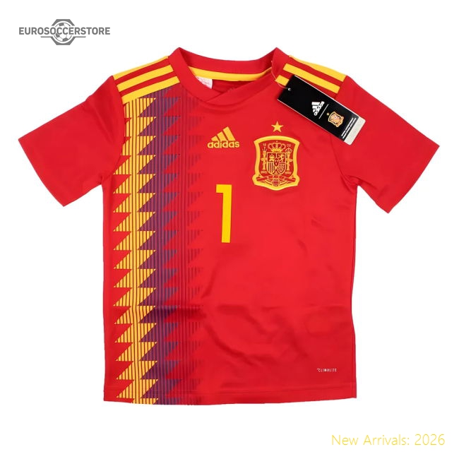 Spain 2018-20 Home Shirt (XSB) Casillas #1 (Mint)