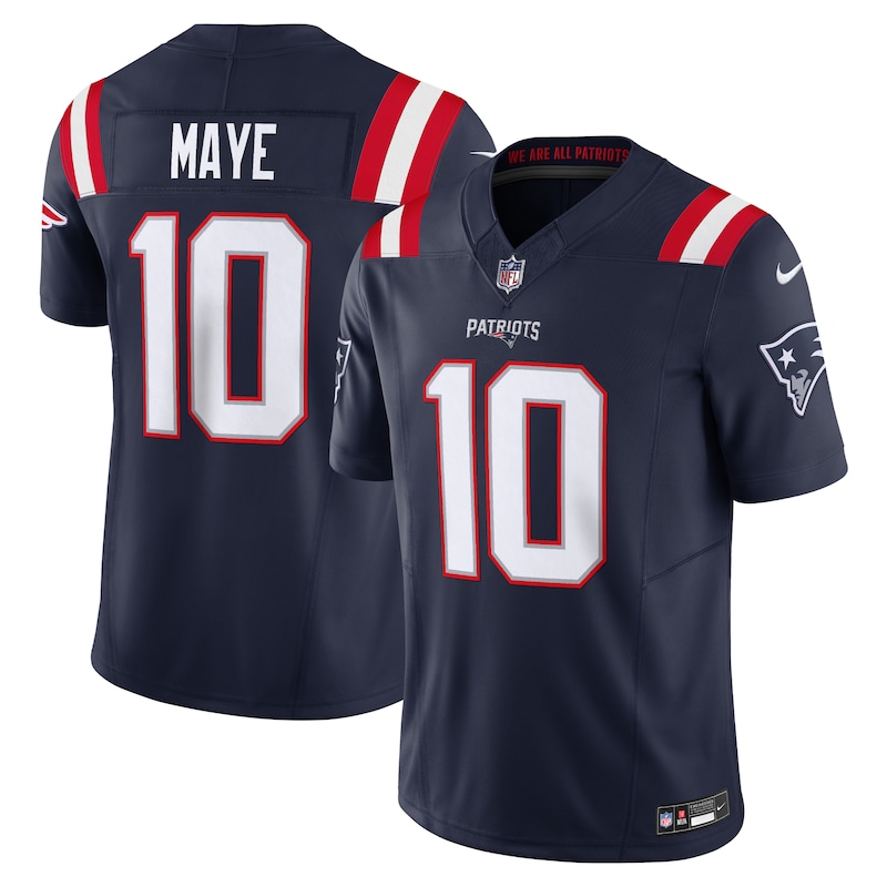 None Drake Maye NE Patriots Powerful Officially Licensed Jersey