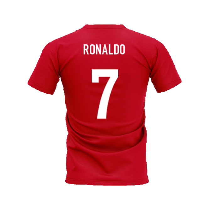 Football Cristiano Ronaldo Legend T Shirt Red Ronaldo #7 Pro Series...