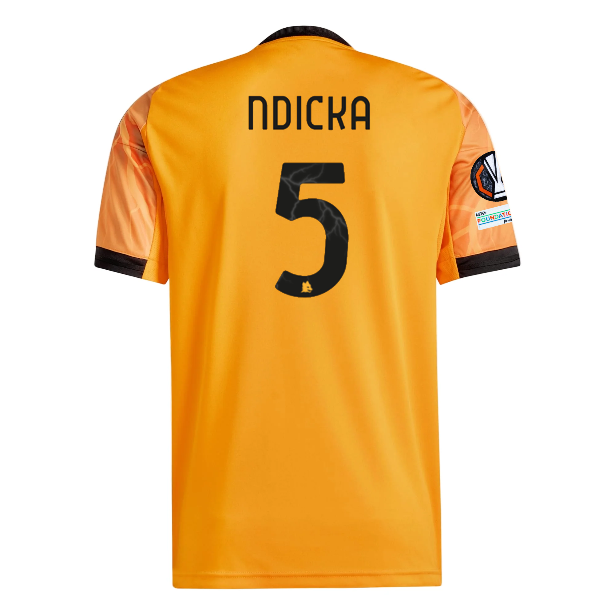 AS Roma Ndicka 2025-2026 UEL Away Jersey – Authentic Shirt
